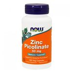NOW Zinc Picolinate Цинк (витамины) БАД 50 мг, 120 растительных капсул